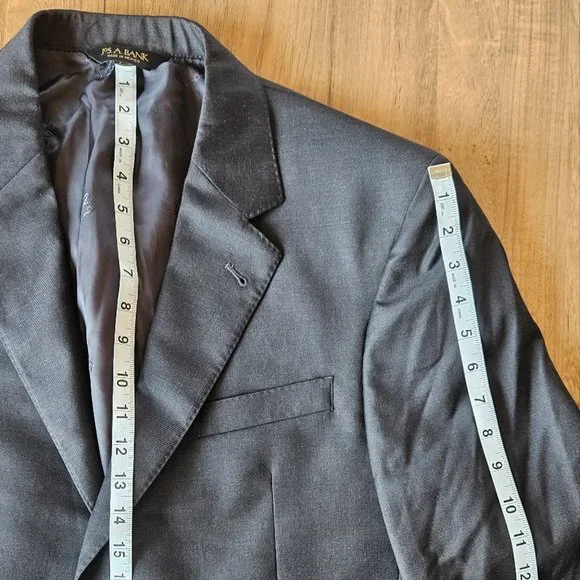 JosABank Mens Blazer Sports Coat Casual Jacket Size 40S Wool Suit